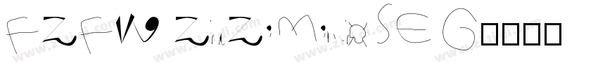 FZFW ZhuZiMinchoSE G字体转换